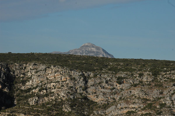 fietsen Javea, uitzicht Montgo